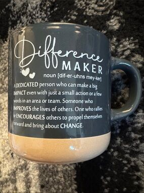 Gray Inspirations Quote Ceramic Mug NEW 🏷️